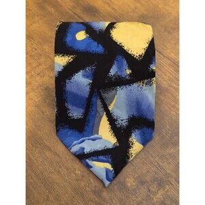Vintage JT Beckett 100% Silk Tie Abstract Geometric Pattern Handmade